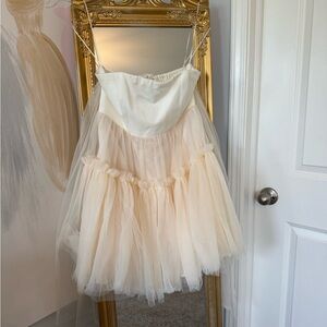 Mable Cream Tulle Dress